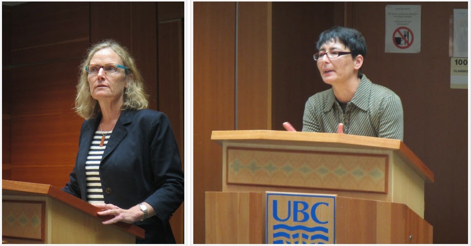 Dr. Sally Aitken (left) helped bring the registry to the Faculty of Forestry. Christine Chourmouzis (right) was instrumental in the process of publicizing the registry.