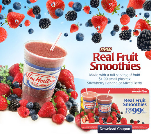 Tim Hortons adds new fruity drinks to its menu