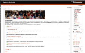 My Moodle site home page
