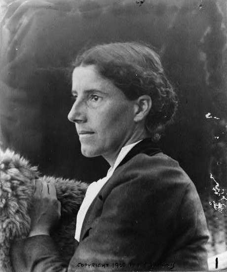 Charlotte Perkins Gilman, ca. 1900. From Wikimedia Commons, public domain.