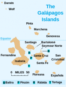 Map of Galapagos Island Source: Storpilot (Wikimedia Common)