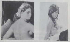 La Grande Odalisque by Ingres & Photograph from a girlie magazine.