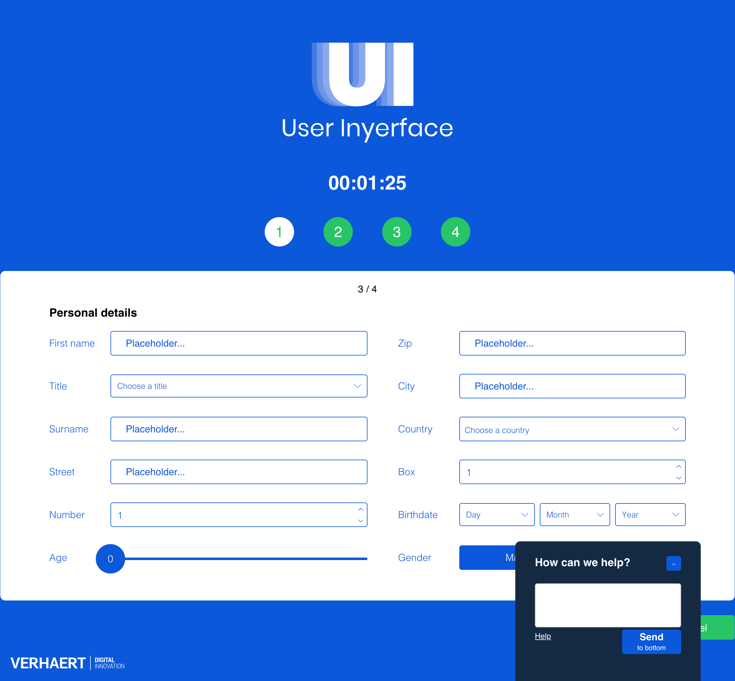 User Inyerface - Personal info