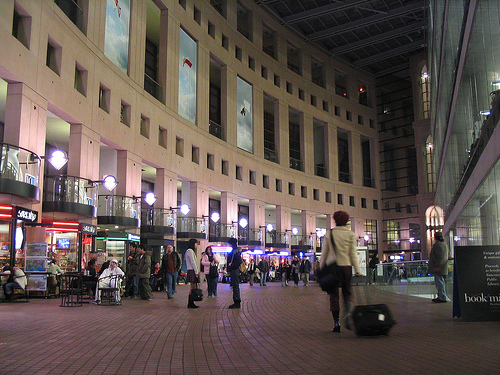 The main concourse of the Vancouver Library