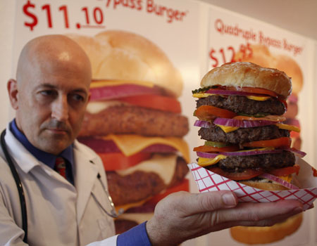 super-stack heart attack burger. wallpaper heart attack burger.