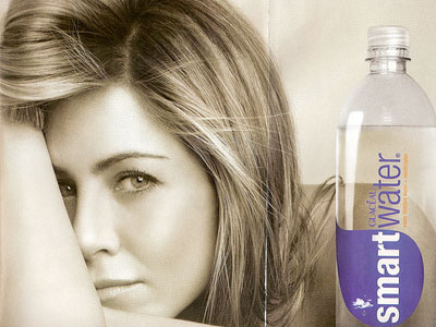 Jennifer Aniston Smart Water Ads. Smart Water deliberately