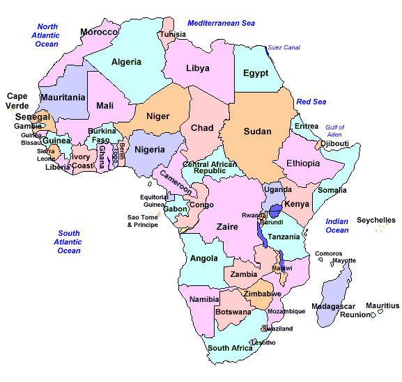 It is the largest country in Africa 