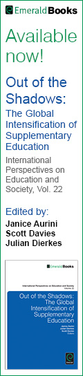 Vertical Banner: Out of the Shadows - The Global Intensification of Supplementary Education