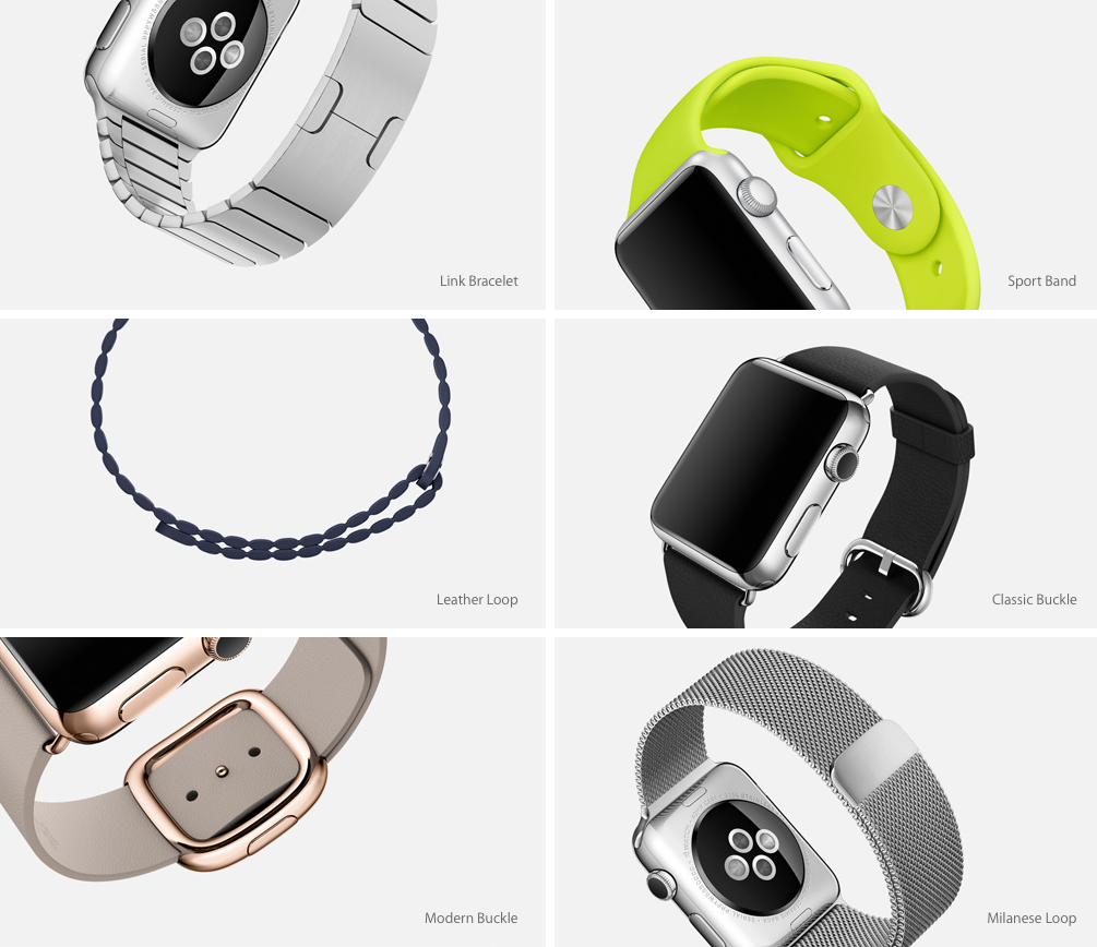 types of apple watches