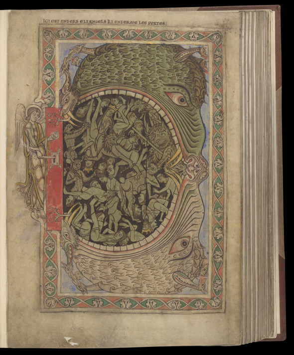 Hellmouth: "Winchester Psalter," British Library Cotton Nero C IV