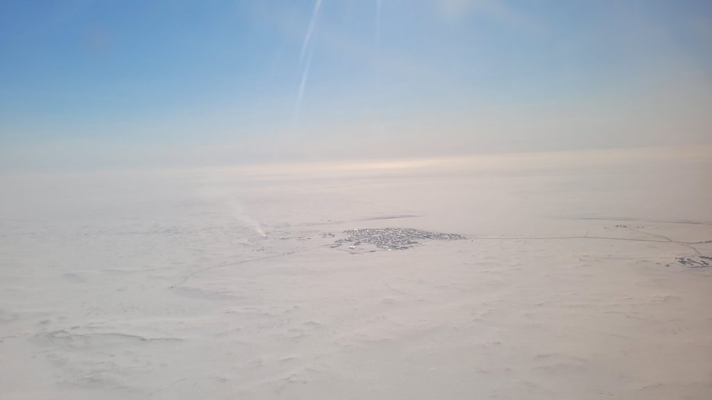 Aerial view of Cambridge Bay