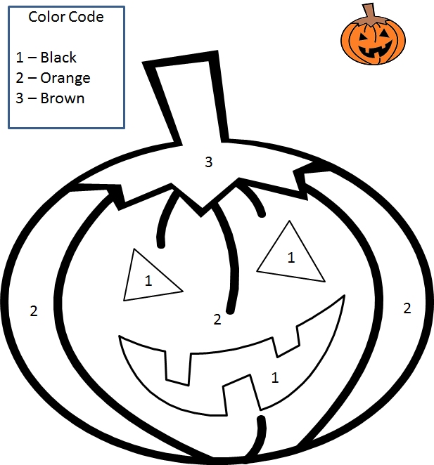 halloween coloring pages by number - photo #24