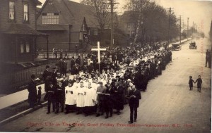 Good Friday procession, Vancouver 1914