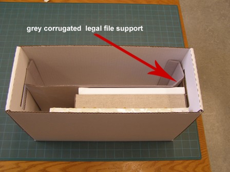 Record storage box with canvases