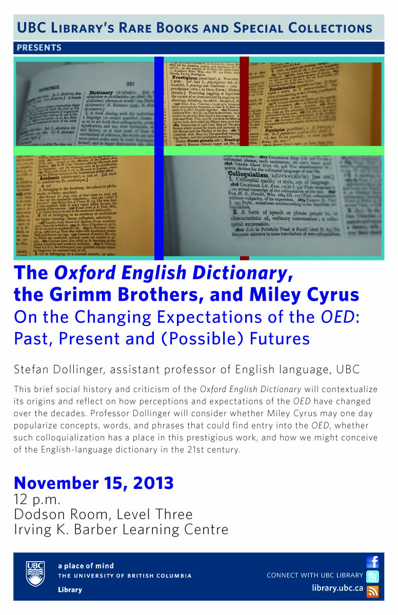 The Oxford English Dictionary, the Grimm Brothers, and Miley Cyrus 