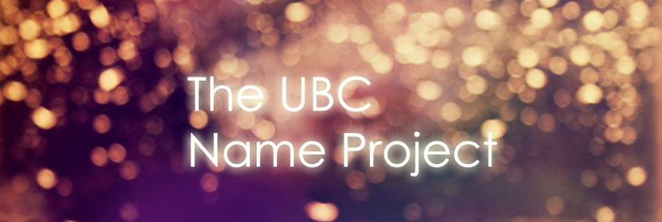 UBC Name Project- banner