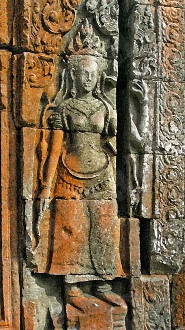 image of aspara at Angkor Wat