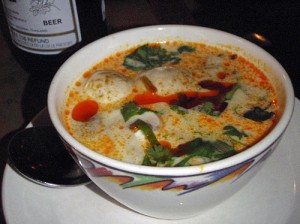 Tom Kah Gai - chicken and mushroom soup