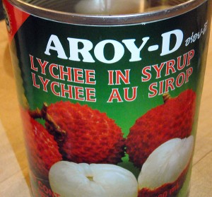 a half tin of lychees is added to the curry