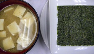 miso soup and nori
