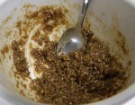 the sesame dressing for the gomaae salad
