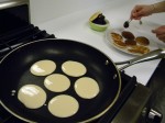 cooking Japanese pancakes