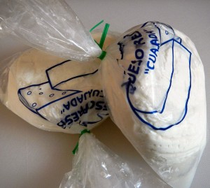 Queso fresco is usually purchased in bags