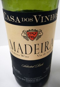Madeira wine for the pork pie