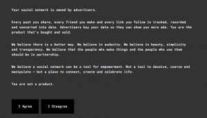 "You are not a product" is Ello's biggest catch for new users