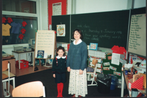 Ms Mugglesworth and I in Grade 1!