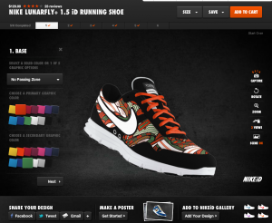 Nike ID's user friendly website