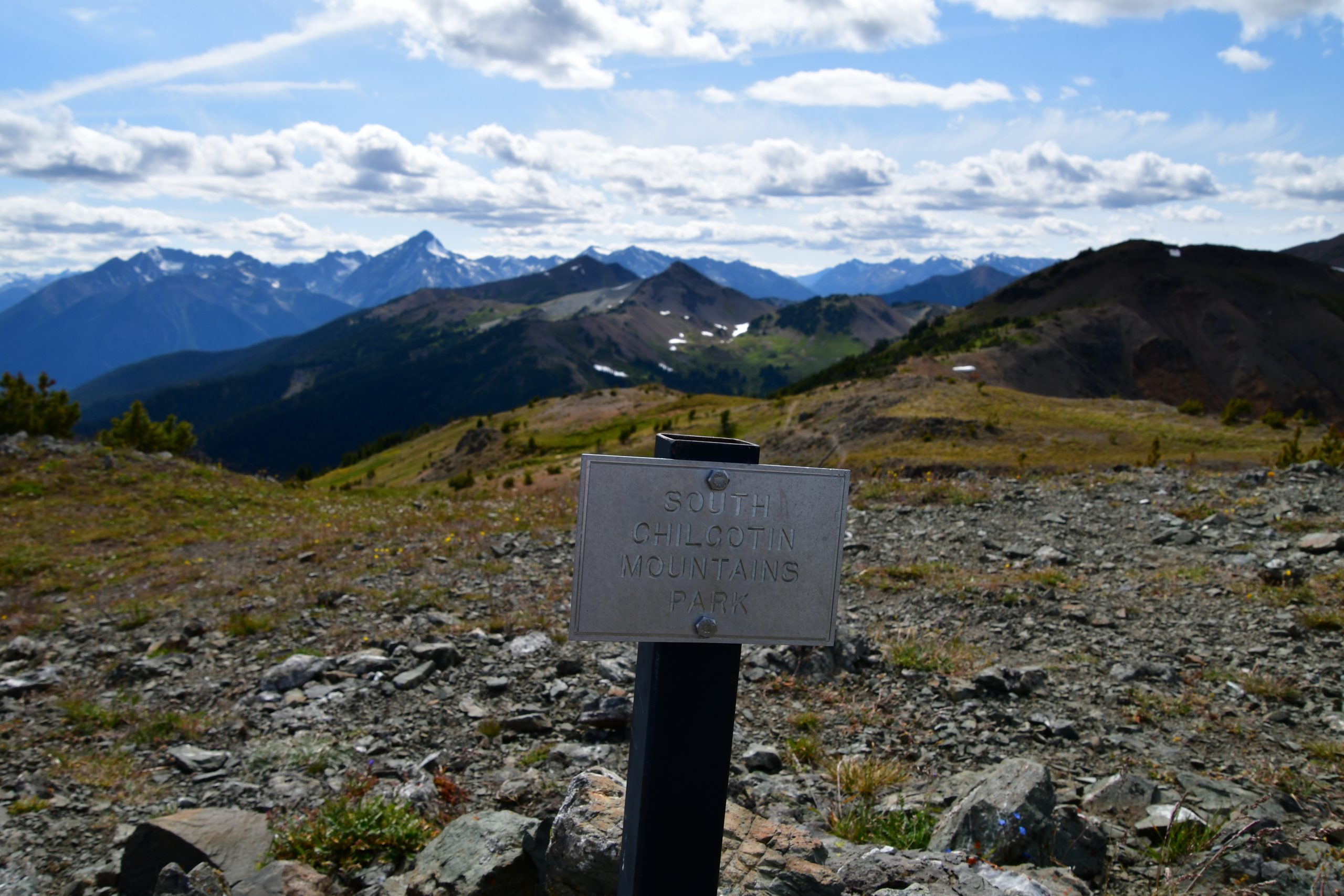 Southern Chilcotin Mountains Sign