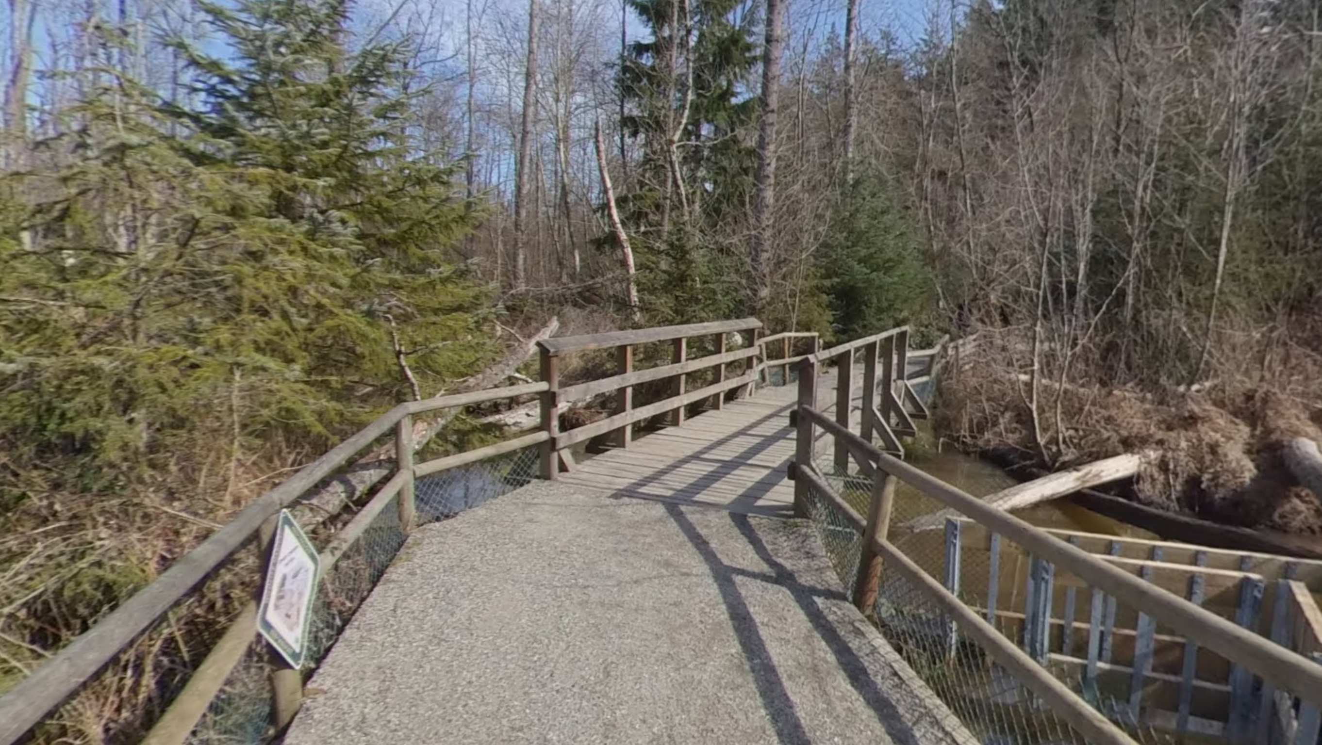 Boardwalk through marsh on Spanish Trail