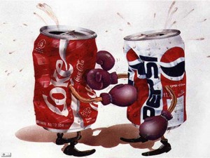 Image: "the Pepsi & Coca-cola fight"