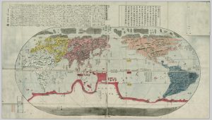 World map from Tokugawa Japan