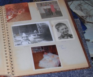 A page in a photo album