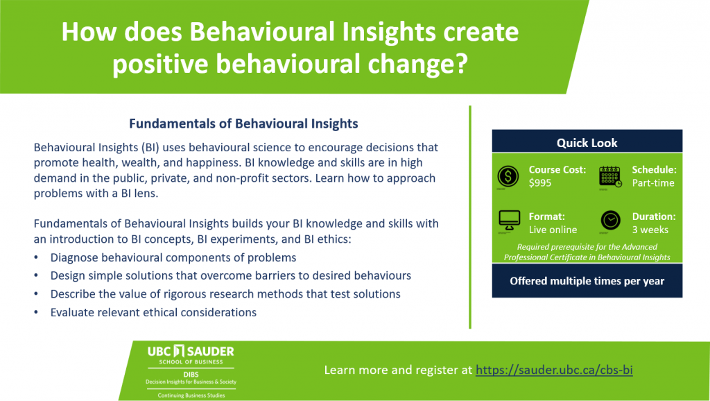 UBC Fundamentals of BI blurb