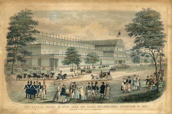 Fig. 1: View of the exterior of The Crystal Palace in its grandeur as an International Exhibition in 1851.