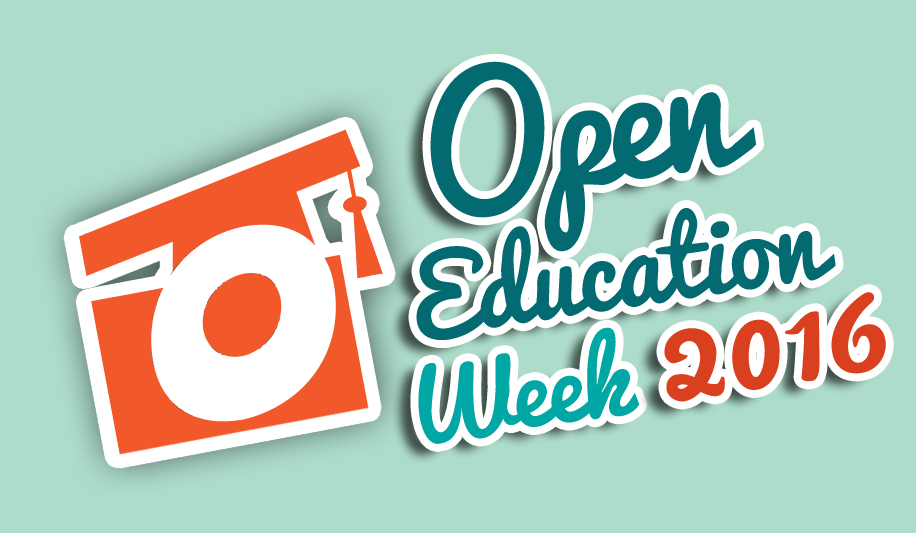 Open Education Week 2016 logo, licensed CC BY 4.0
