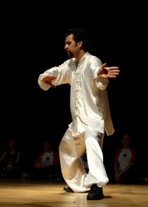Man performing tai chi