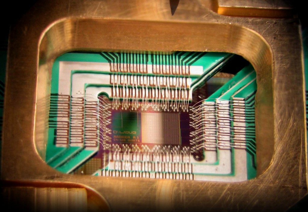 D-Wave 128qubit chip