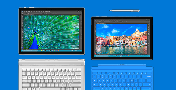 Surface Book and Surface Pro 4 by Microsoft
