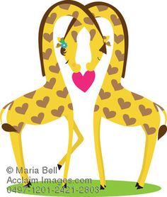 'Intimately entangled' giraffes. Pinterest 