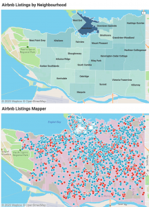 Choropleth map and dual-axis map