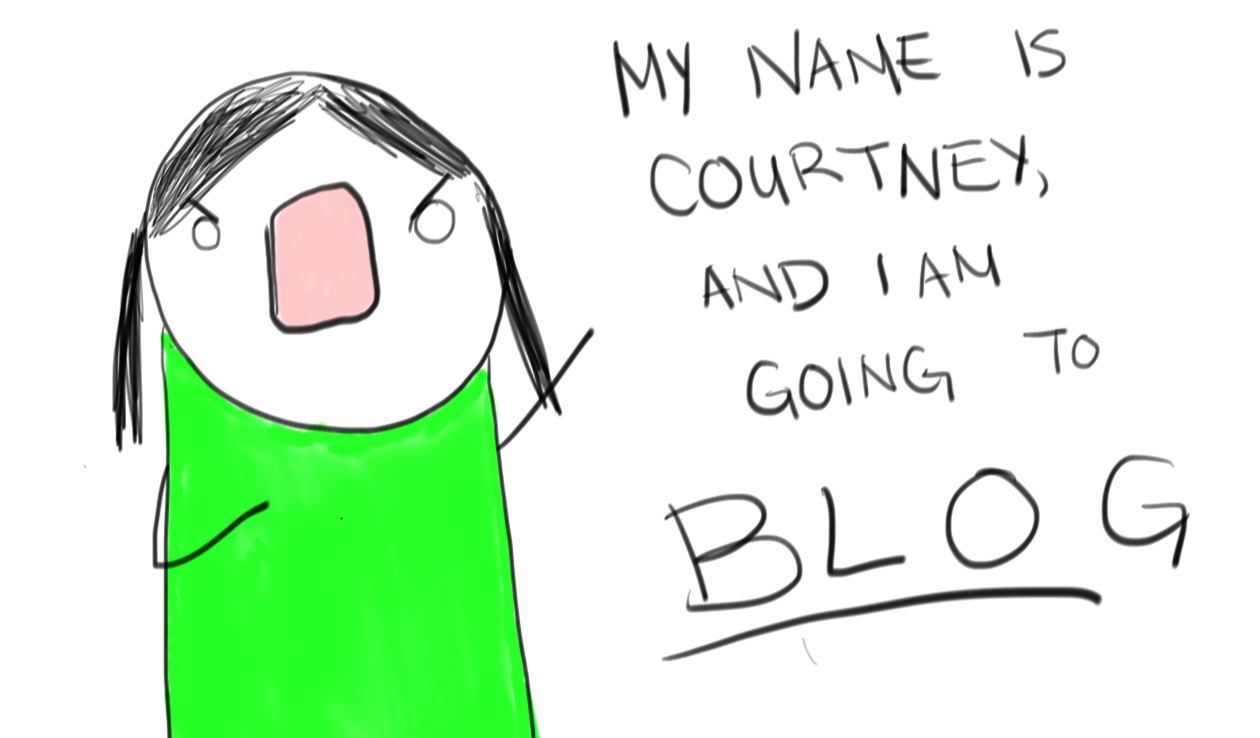 My name is Courtney, and I am going to BLOG MORE FREQUENTLY