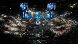 E-Sports live events such as the League of Legends World Championships pictured above have become popular destinations for many enthusiasts.
