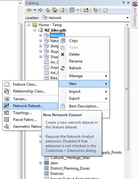 newnetworkdataset