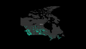 Map of Canada's reserve locations 