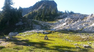 Hiking Mt. Baker on a beautiful day