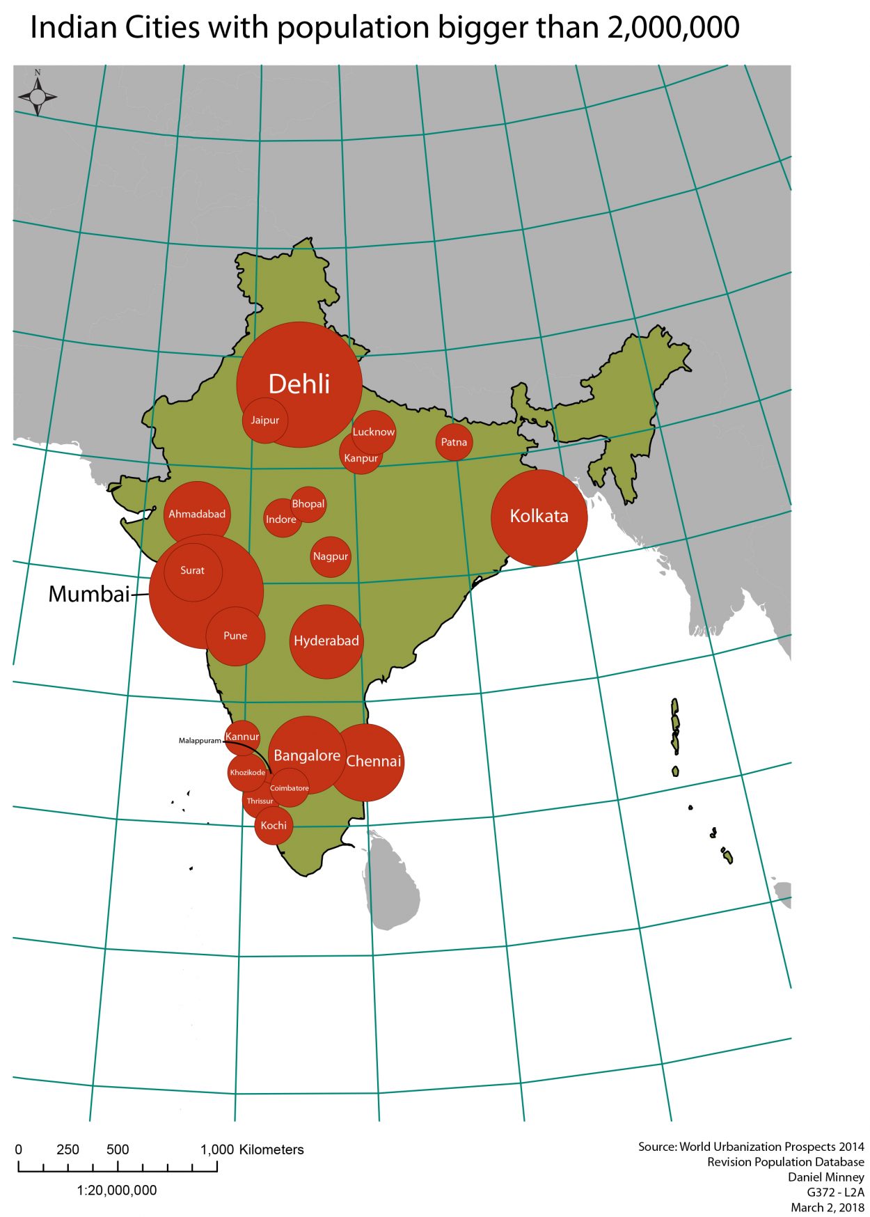 Proportional Symbol Maps | E-Portfolio | Daniel Minney